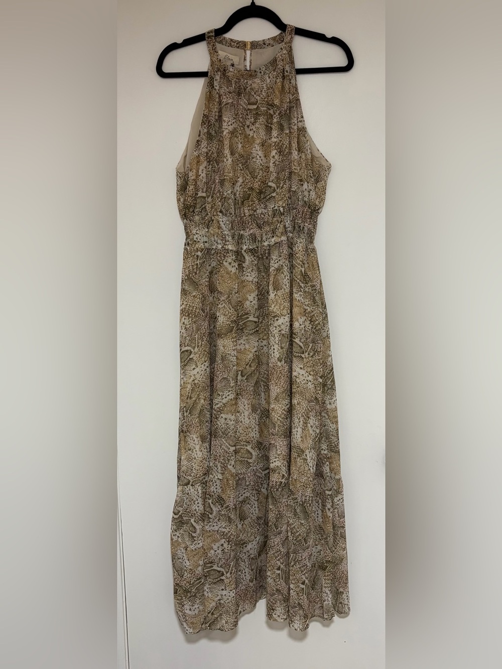 Elan Women’s Snake Print Maxi Dress Size Large NWT